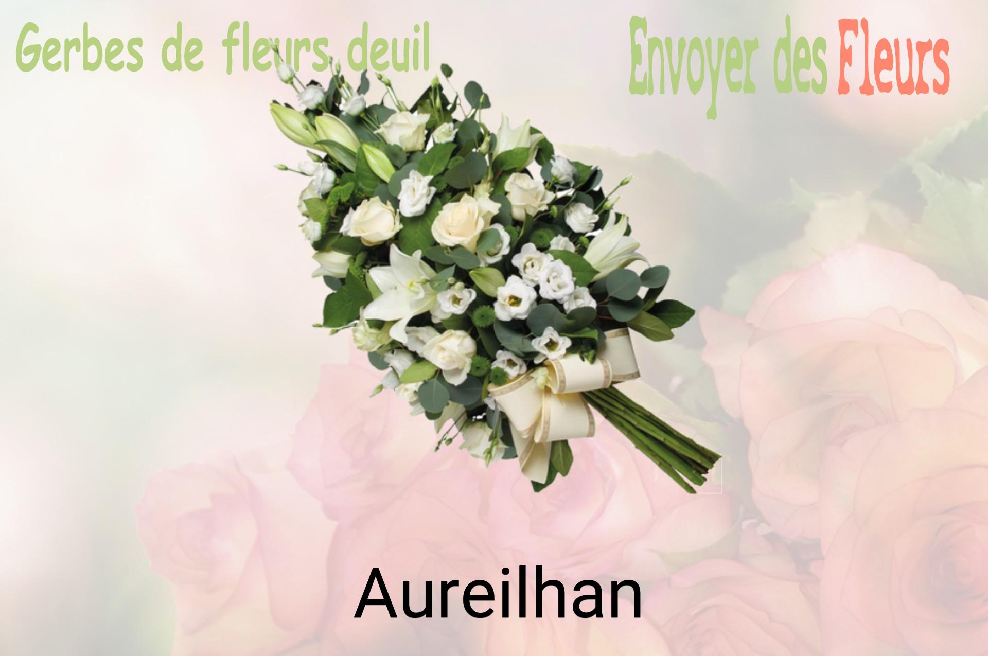 Gerbe de fleurs de deuil livrée à Aureilhan